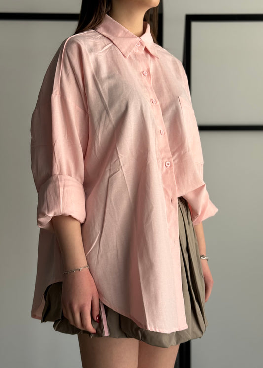 Camicia THEVICE oversize rosa