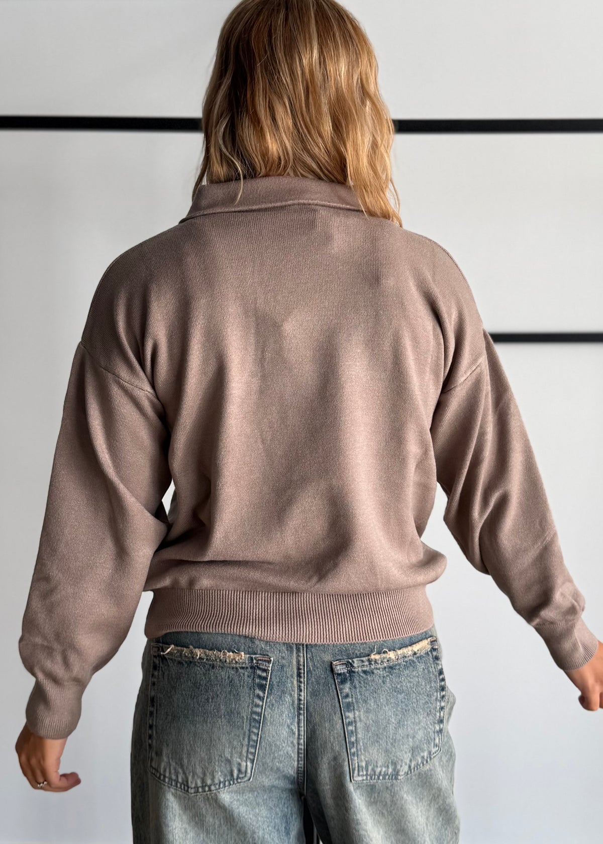 Maglia polo tortora - ZAHJR