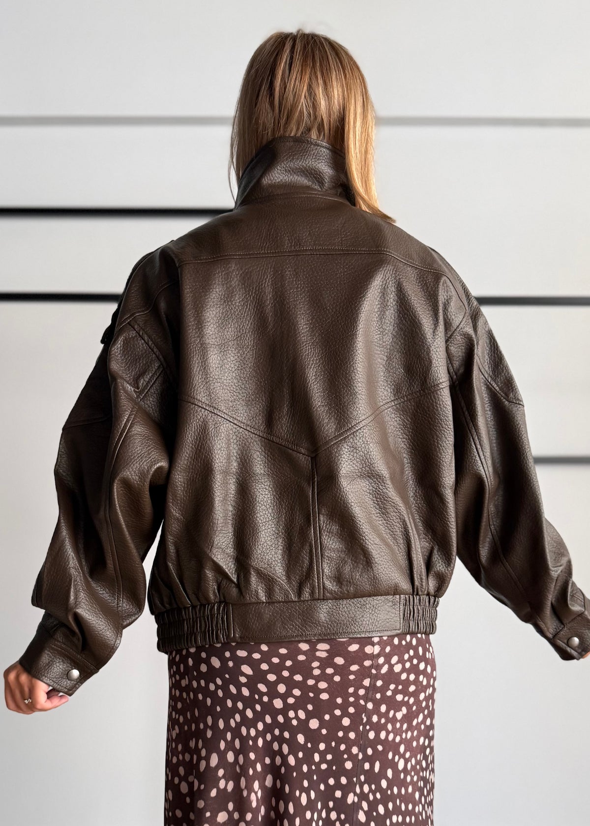 Biker Moro oversize in ecopelle