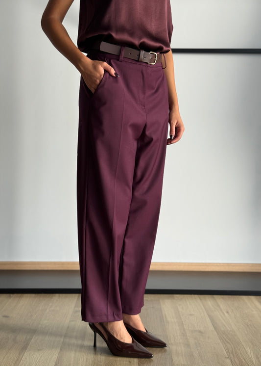 Pantalone dritto con cintura -ZAHJR