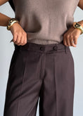 Carica l'immagine nel visualizzatore della galleria, Pantalone moro sartoriale - ZAHJR

