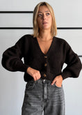 Carica l'immagine nel visualizzatore della galleria, Cardigan chunky Moro con tasche - ZAHJR
