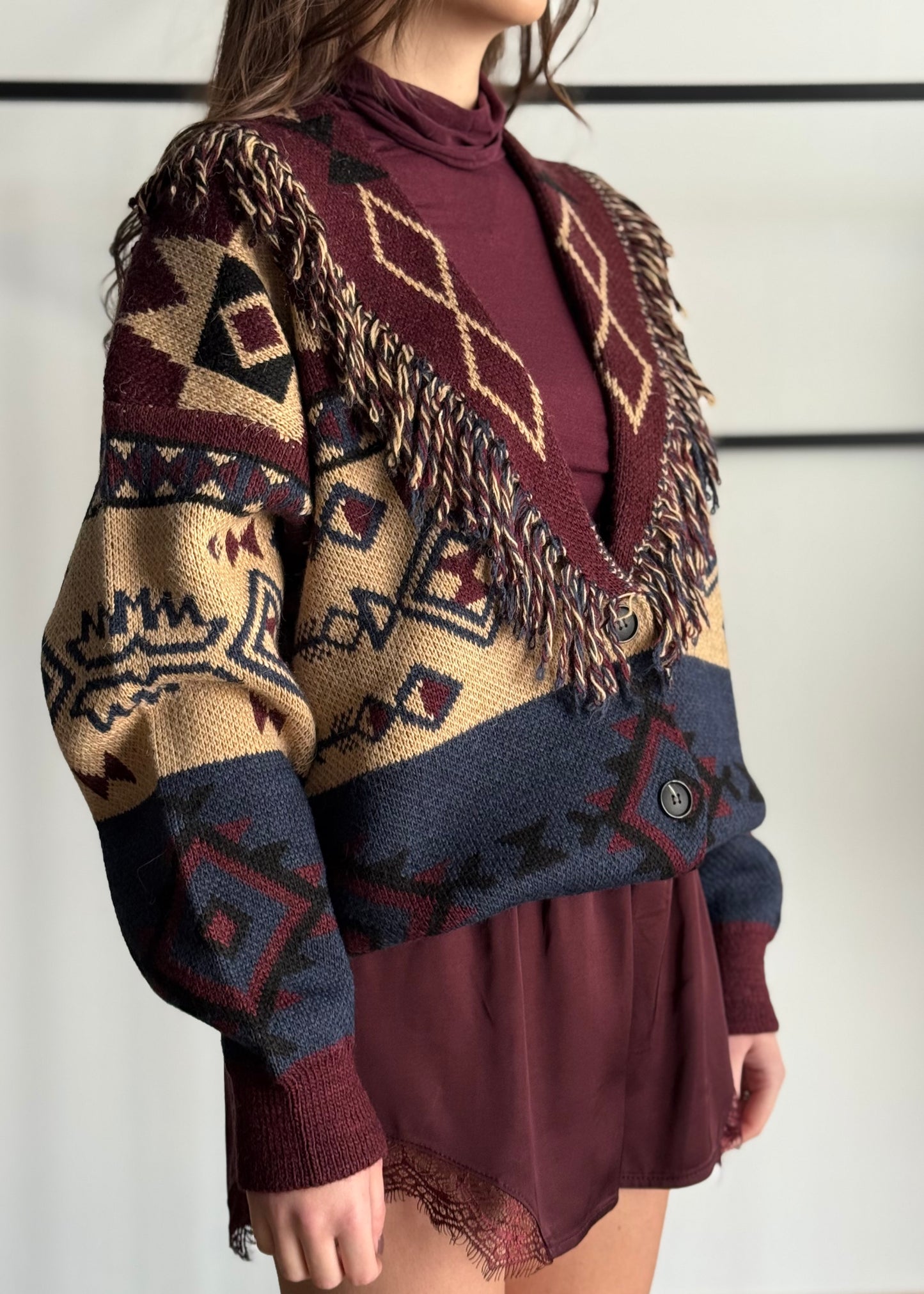 Cardigan ZAHJR jacquard