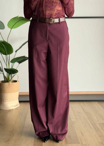 Pantalone a palazzo con cintura -ZAHJR