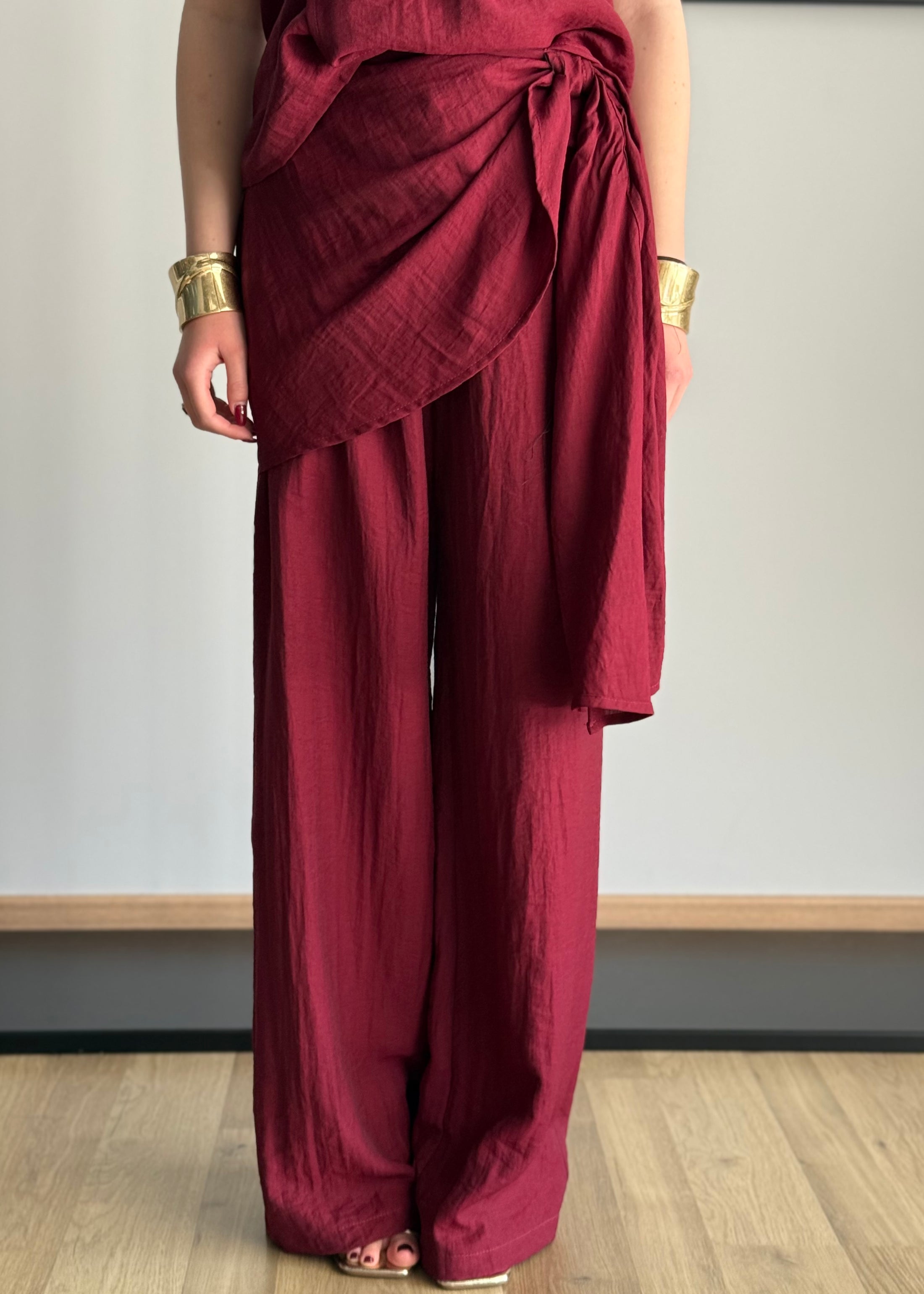 Pantalone PHILIALOFT con drappeggio