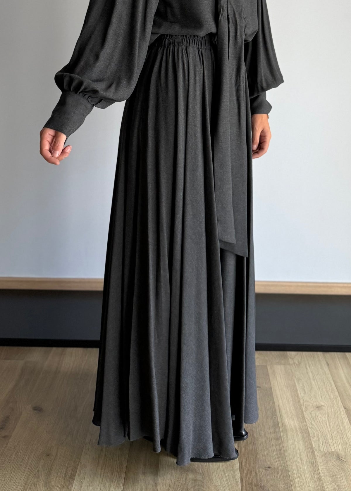 Gonna maxi fluida antracite - PHILIALOFT