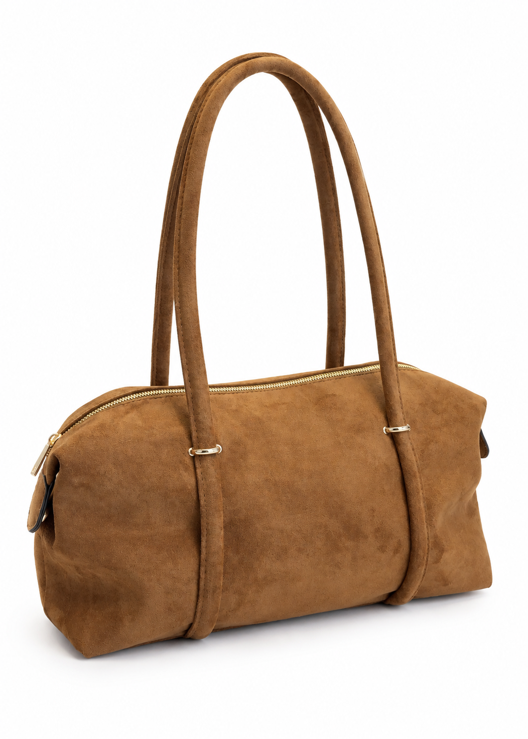 Borsa shopper cuoio effetto suede