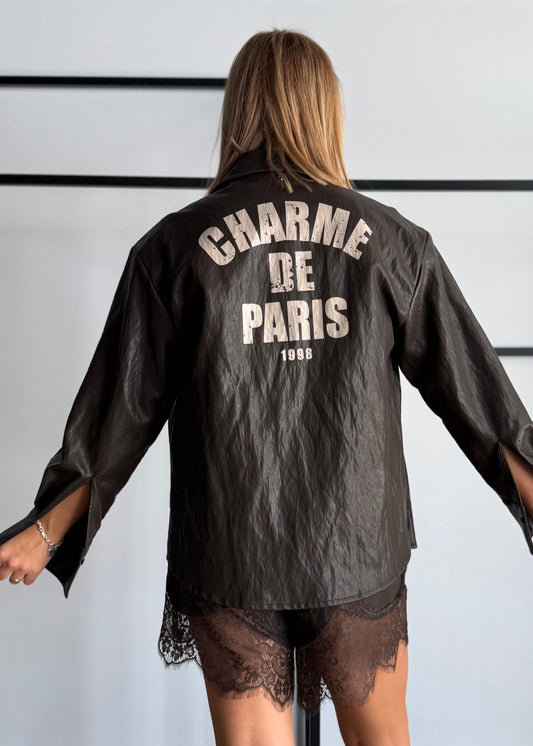 Camicia effetto pelle “Charme de Paris” - PHILIALOFT