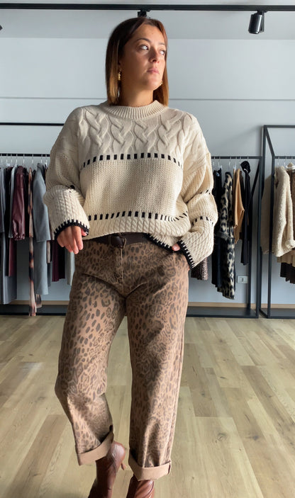 Pantalone animalier