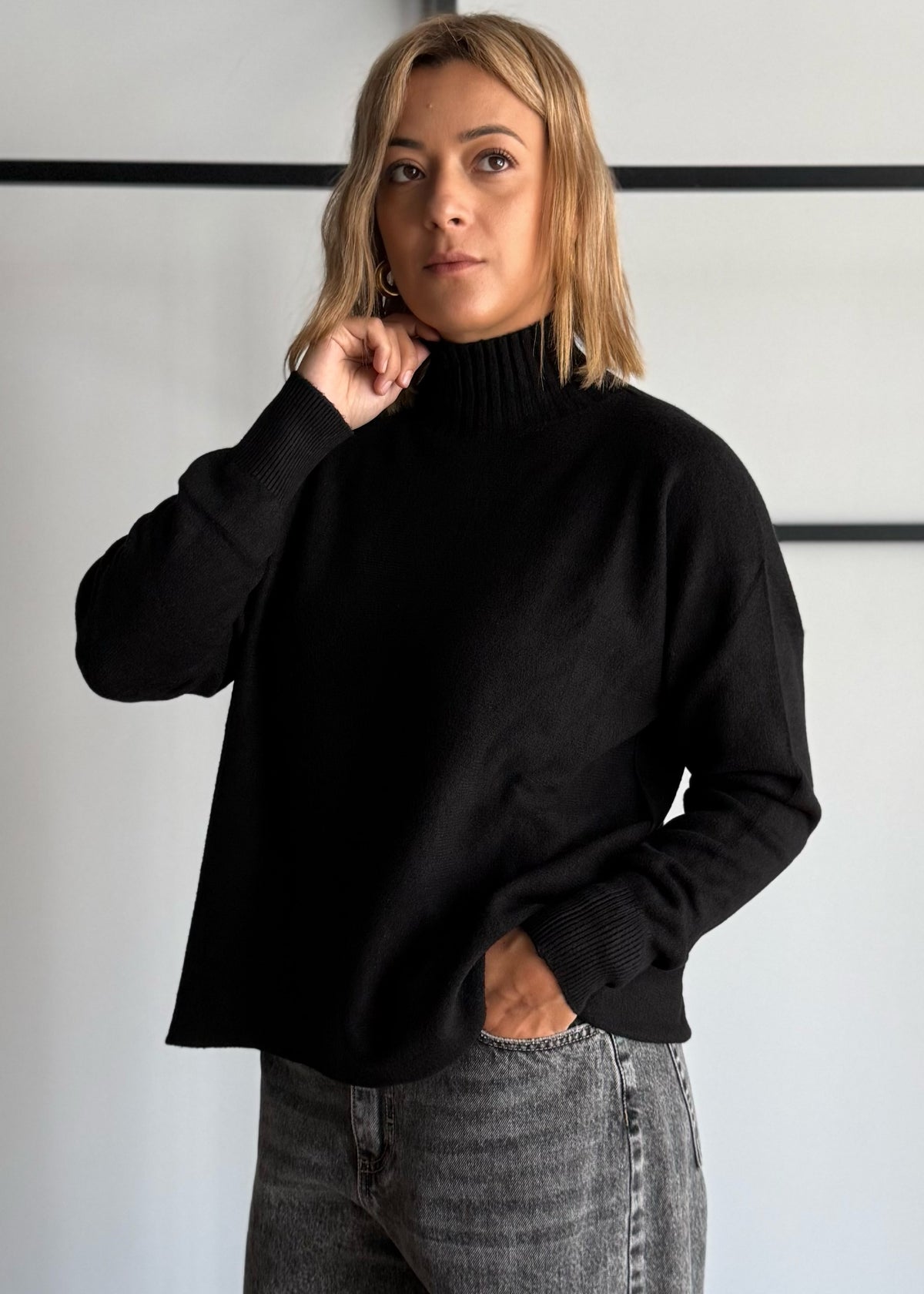 Maglia over nero - ZAHJR