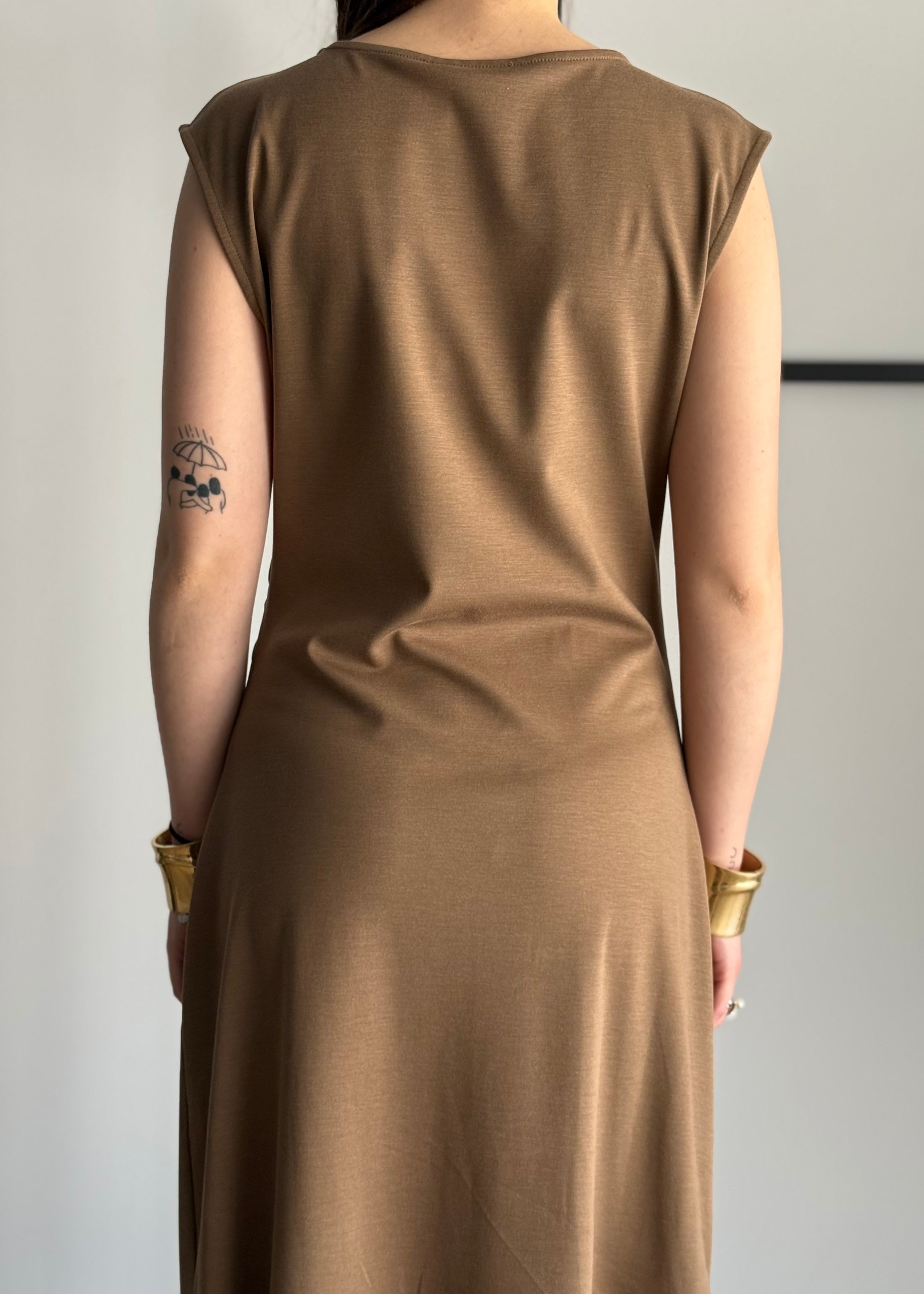 Abito lungo minimal THEVICE moka