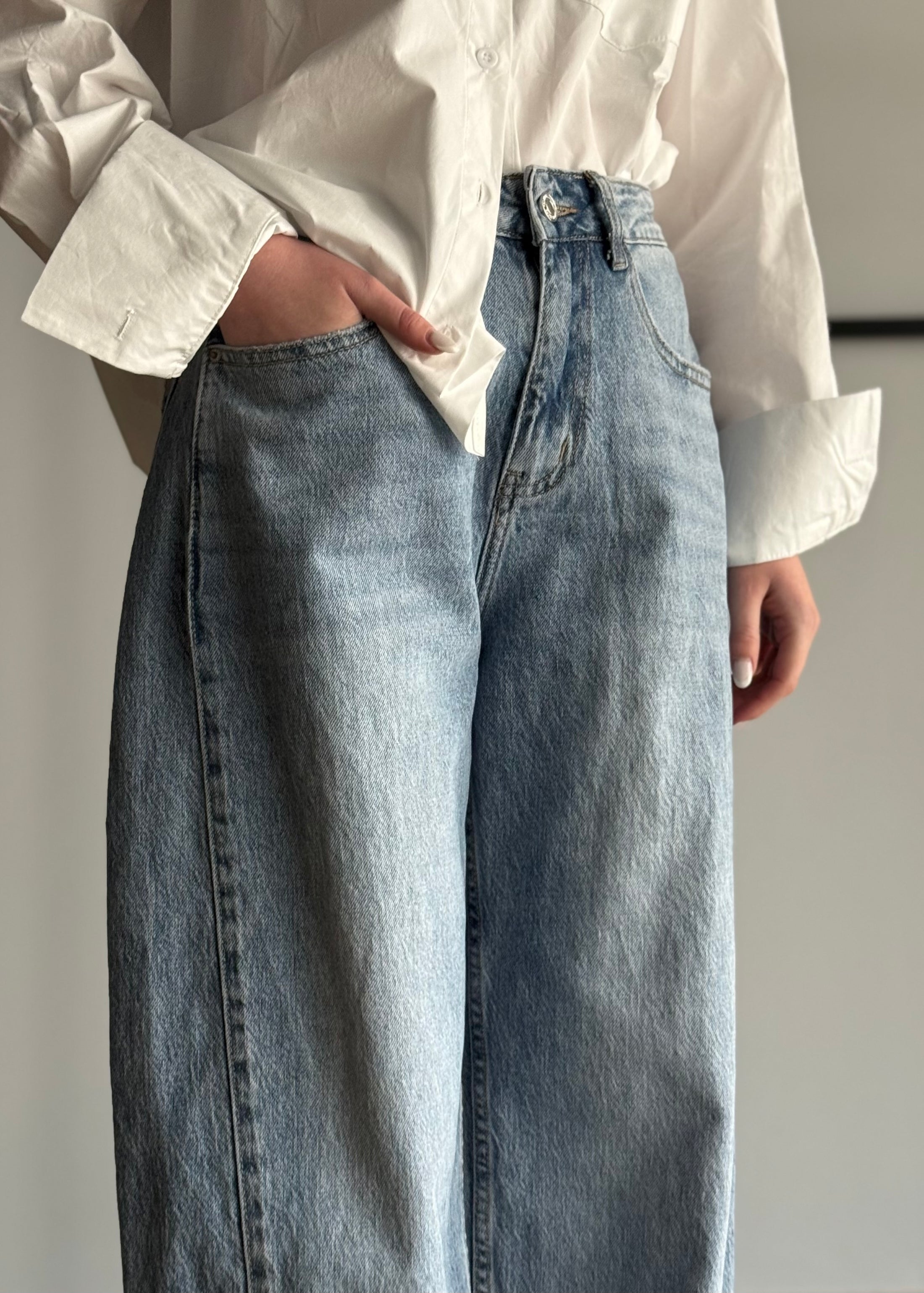 Jeans THEVICE barrel vita alta