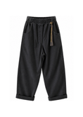 Carica l'immagine nel visualizzatore della galleria, Pantalone nero relax con charm - PHILIALOFT
