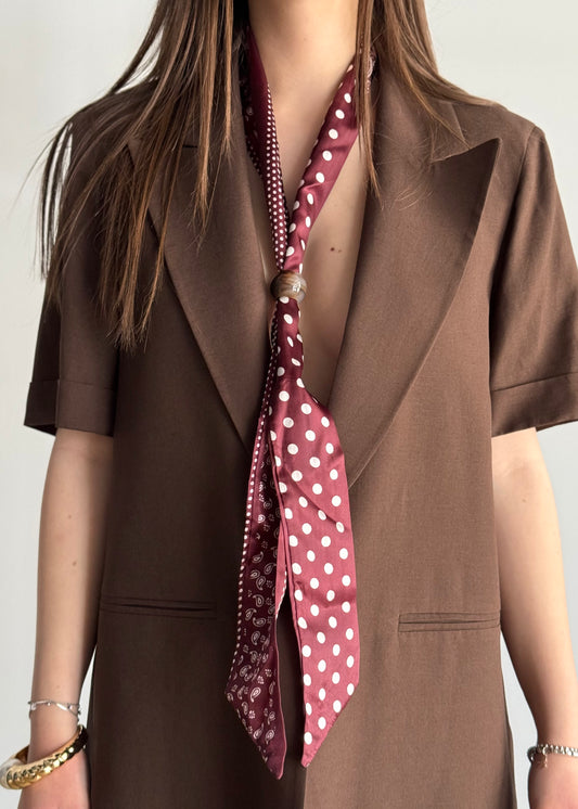 Blazer monopetto ZAHJR con foulard