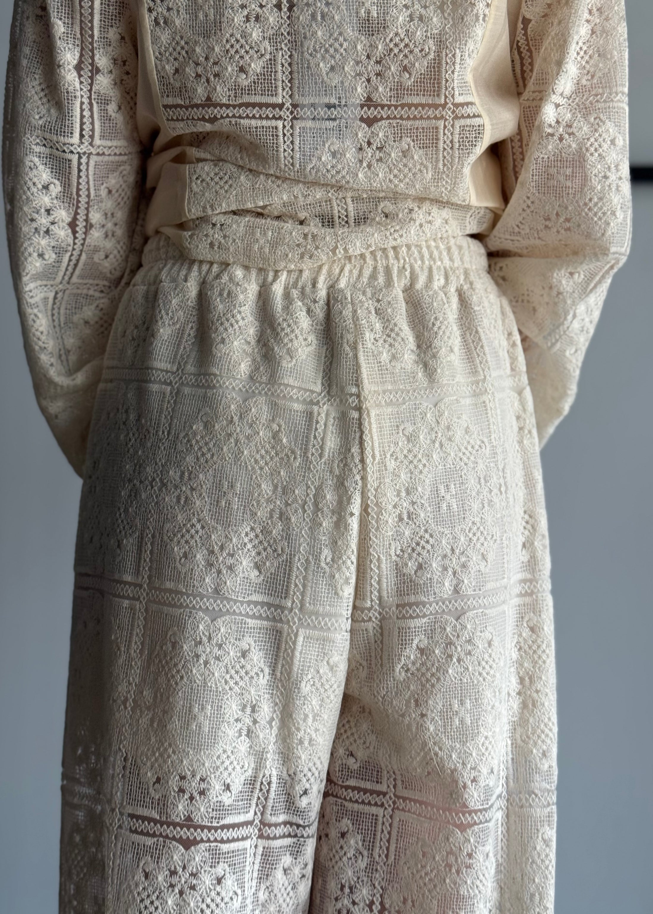 Pantalone palazzo ZAHJR in pizzo