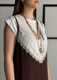 Carica l'immagine nel visualizzatore della galleria, Abito t-shirt KIKISIX con sottoveste raso

