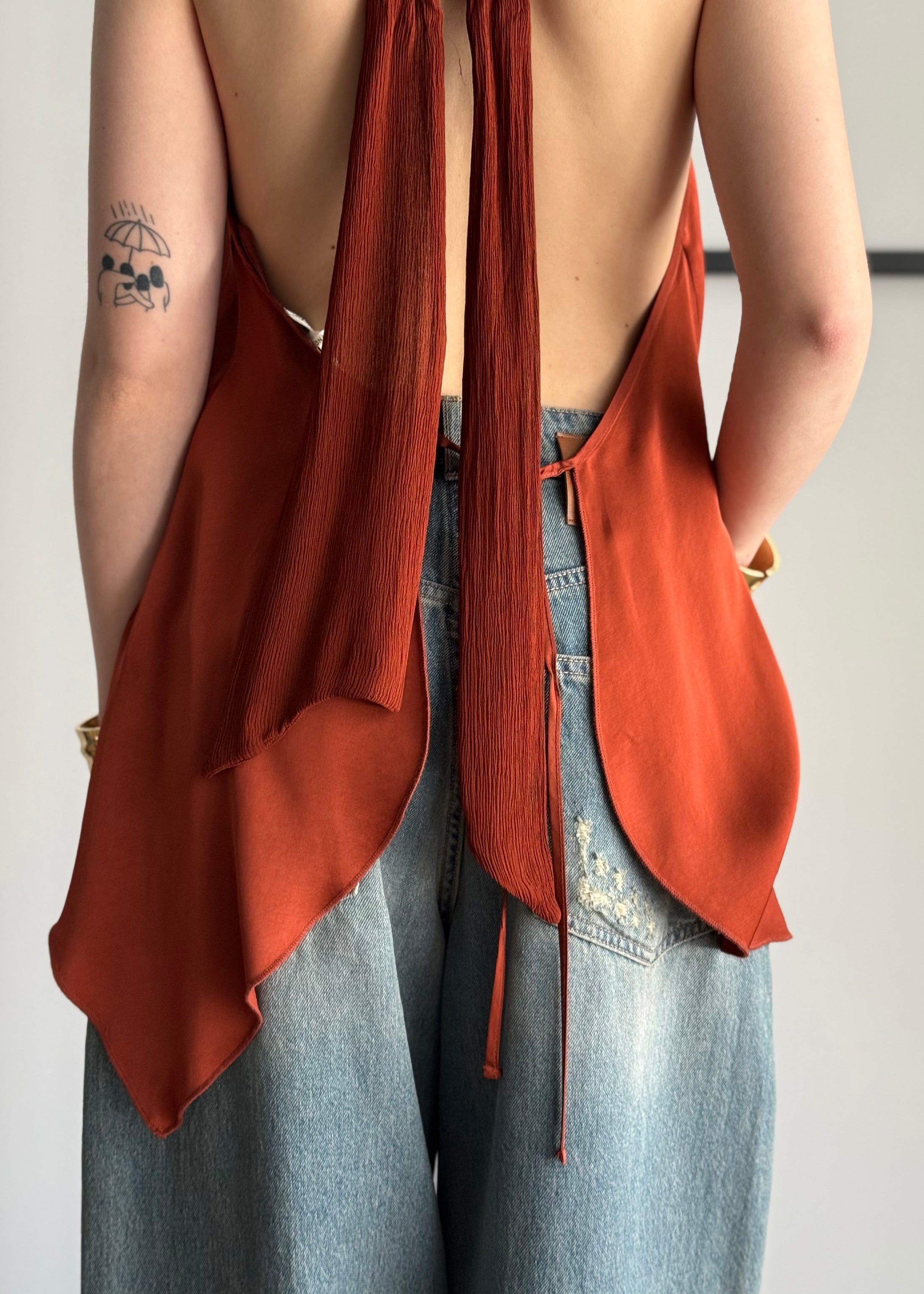 Top halter THEVICE ruggine