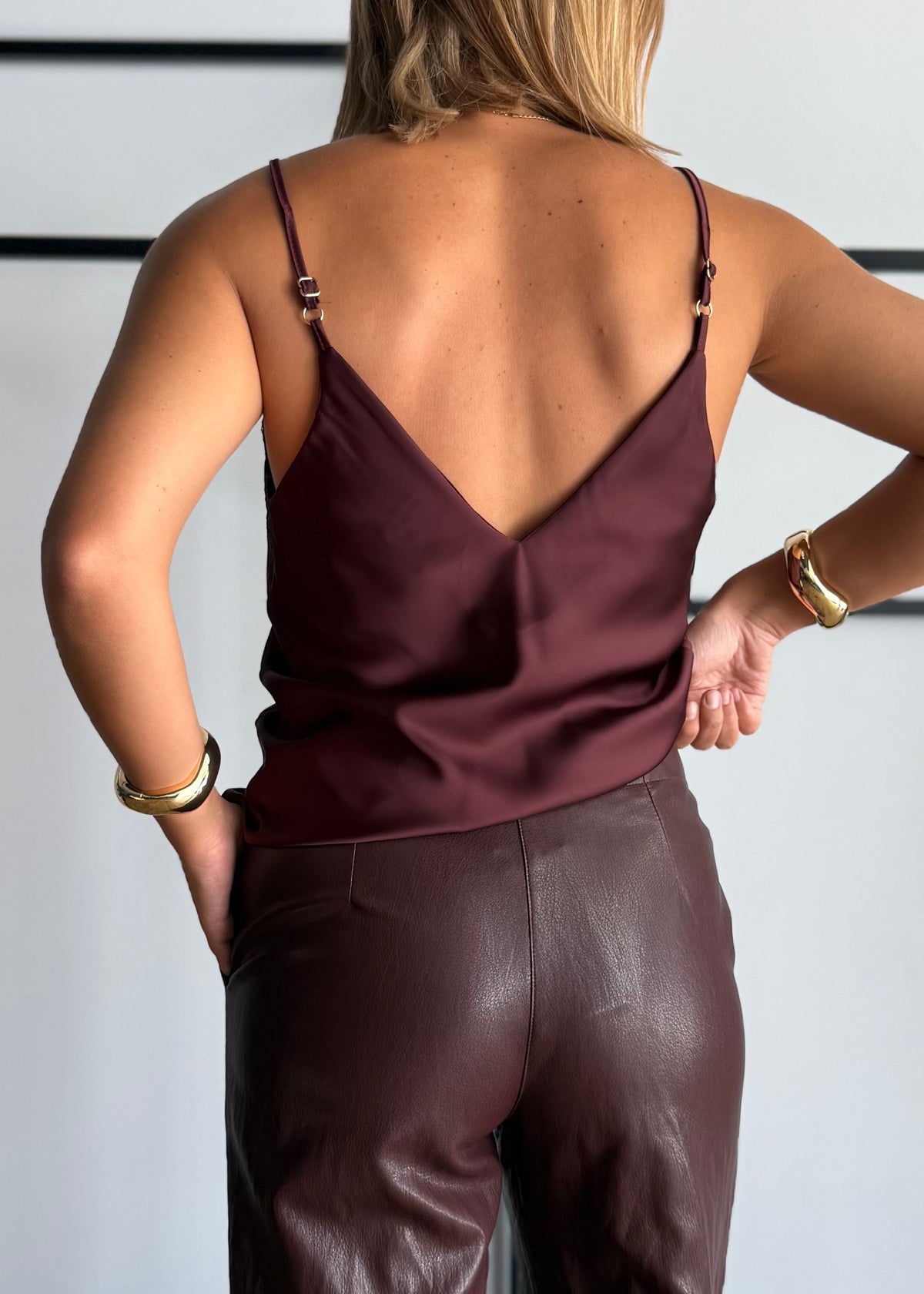 Top lingerie vino con pizzo - ZAHJR