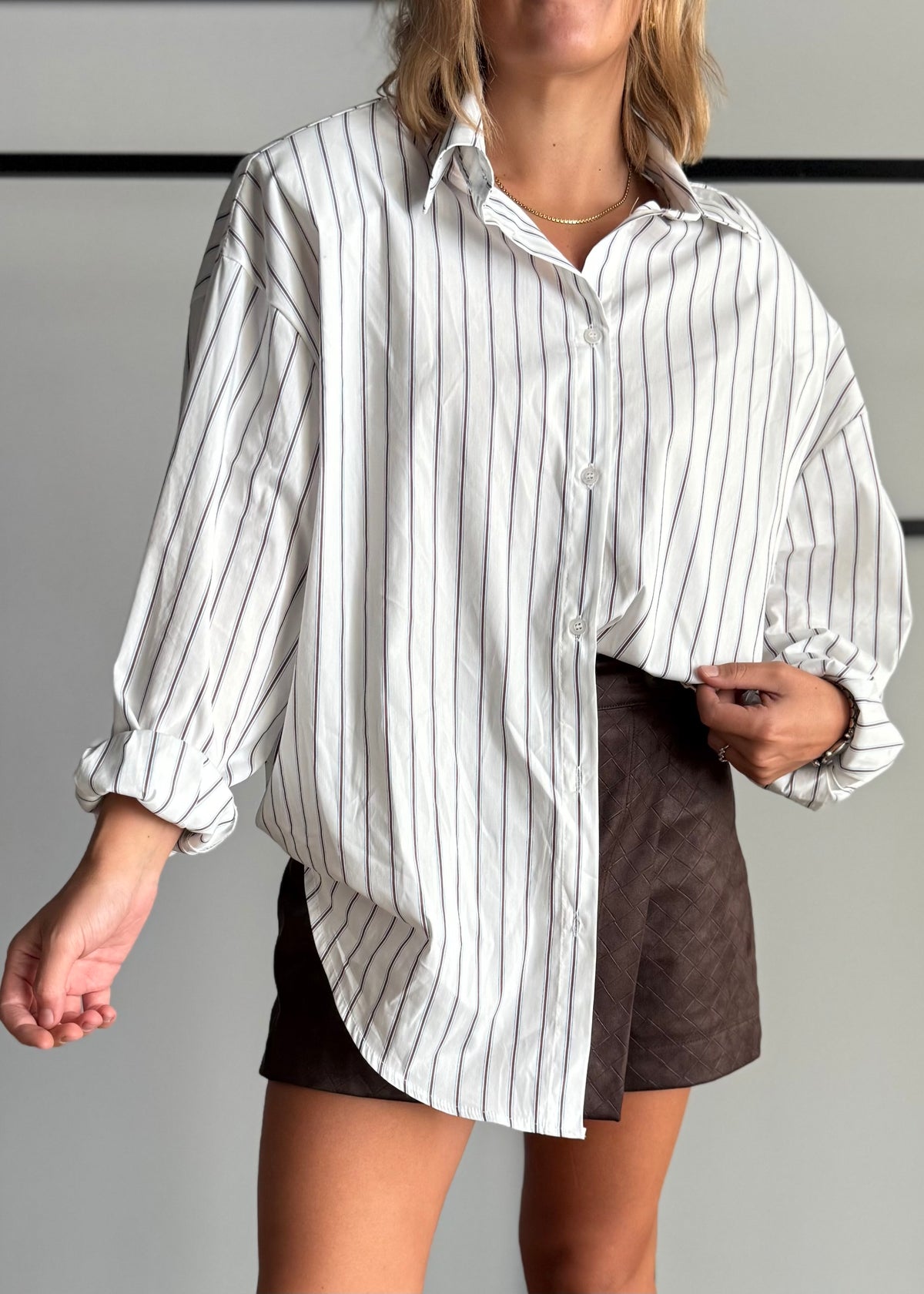 Camicia oversize a righe