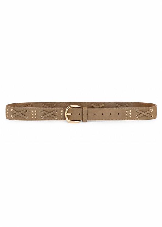 Cintura suede lace taupe