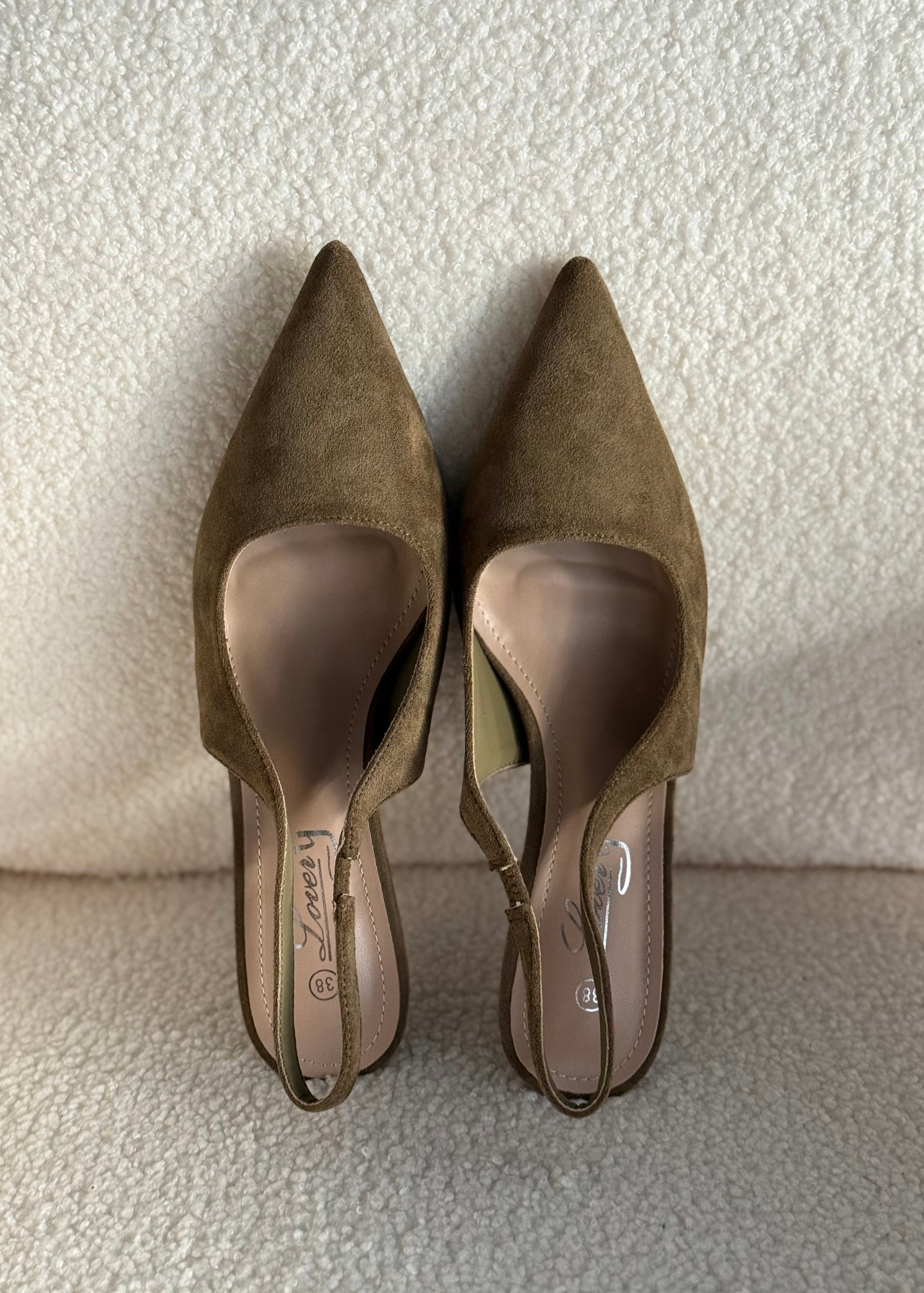 Slingback THEVICE in suede militare