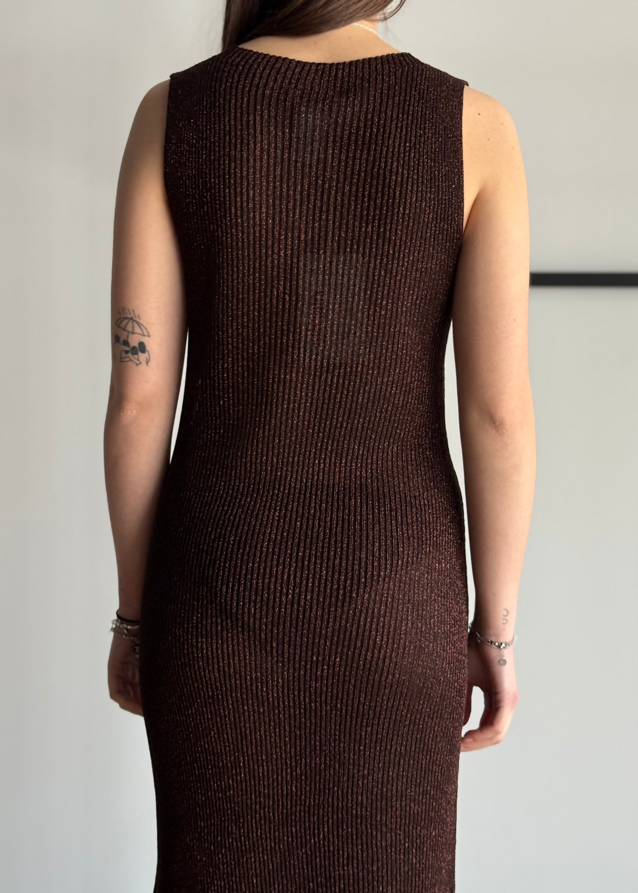 Abito KONTATTO in lurex moro