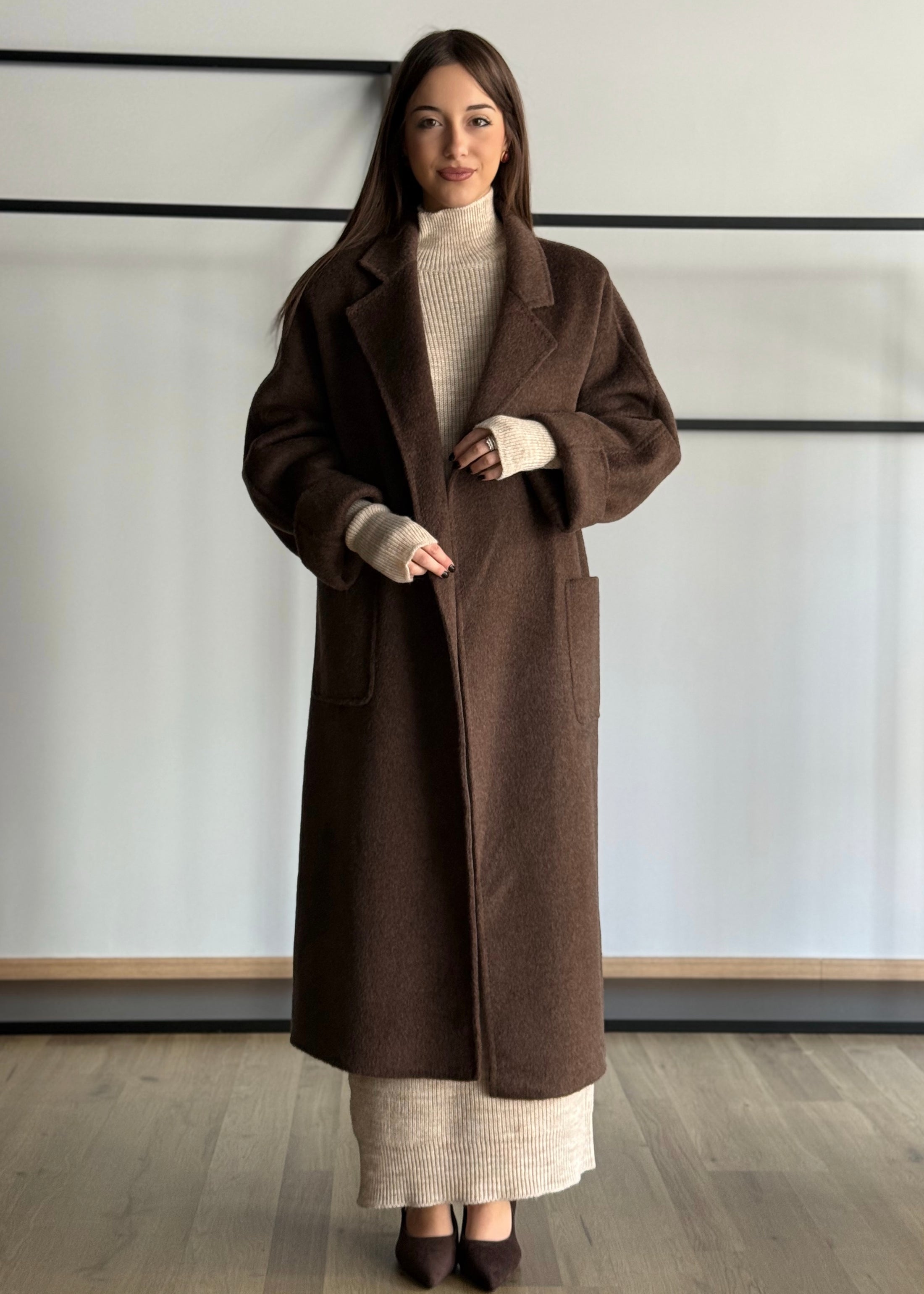 Cappotto E-WOMAN con cintura