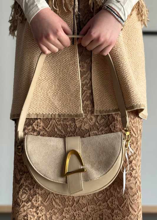 Borsa THEVICE in suede avorio