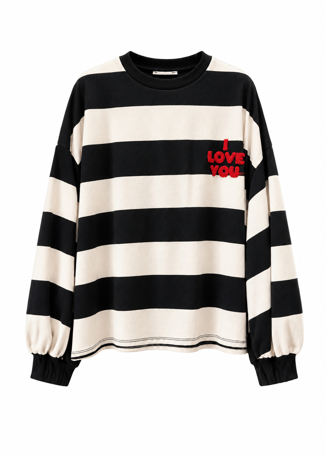 T-shirt manica lunga rigata - ZAHJR