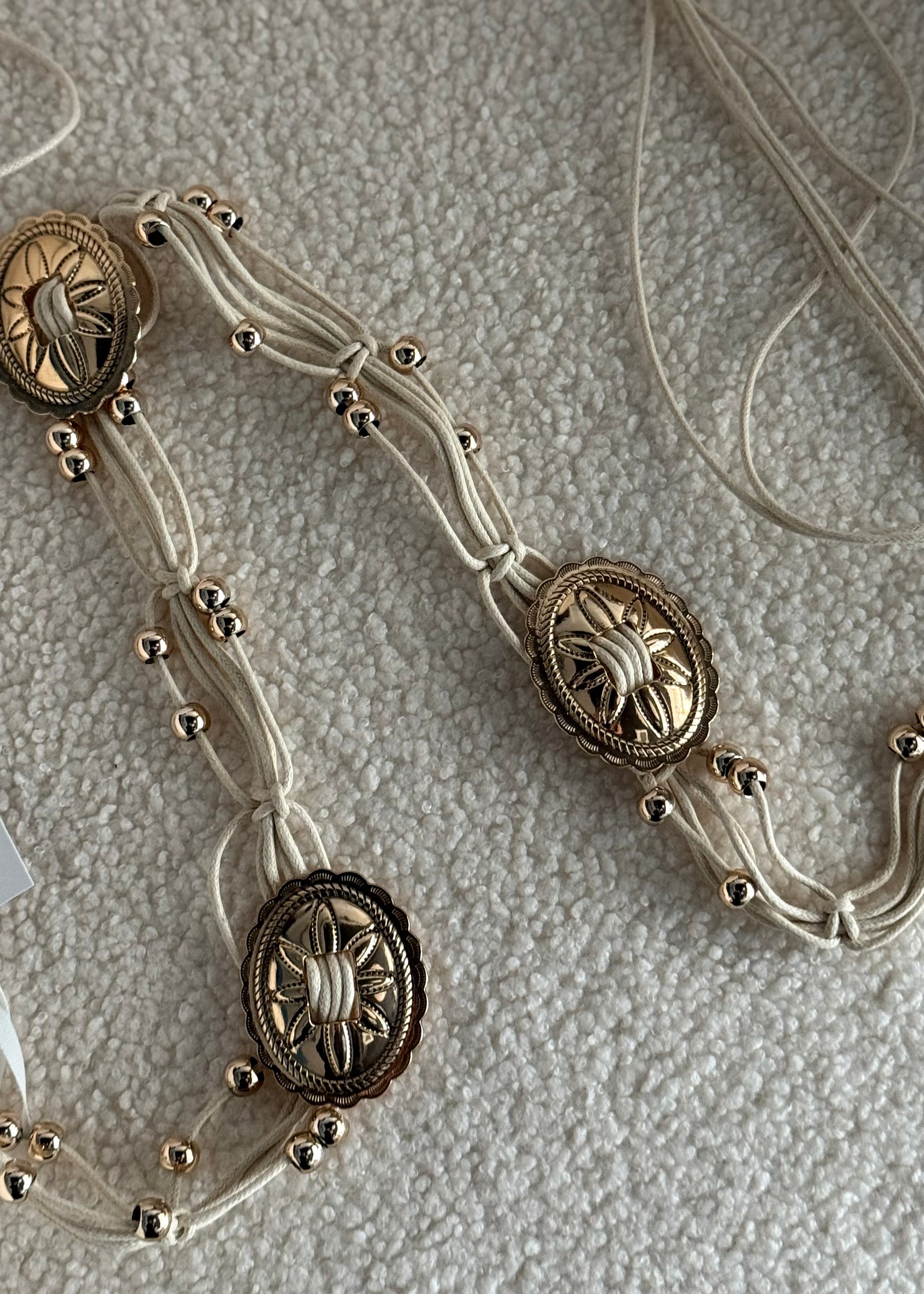 Cintura THEVICE in corda crema