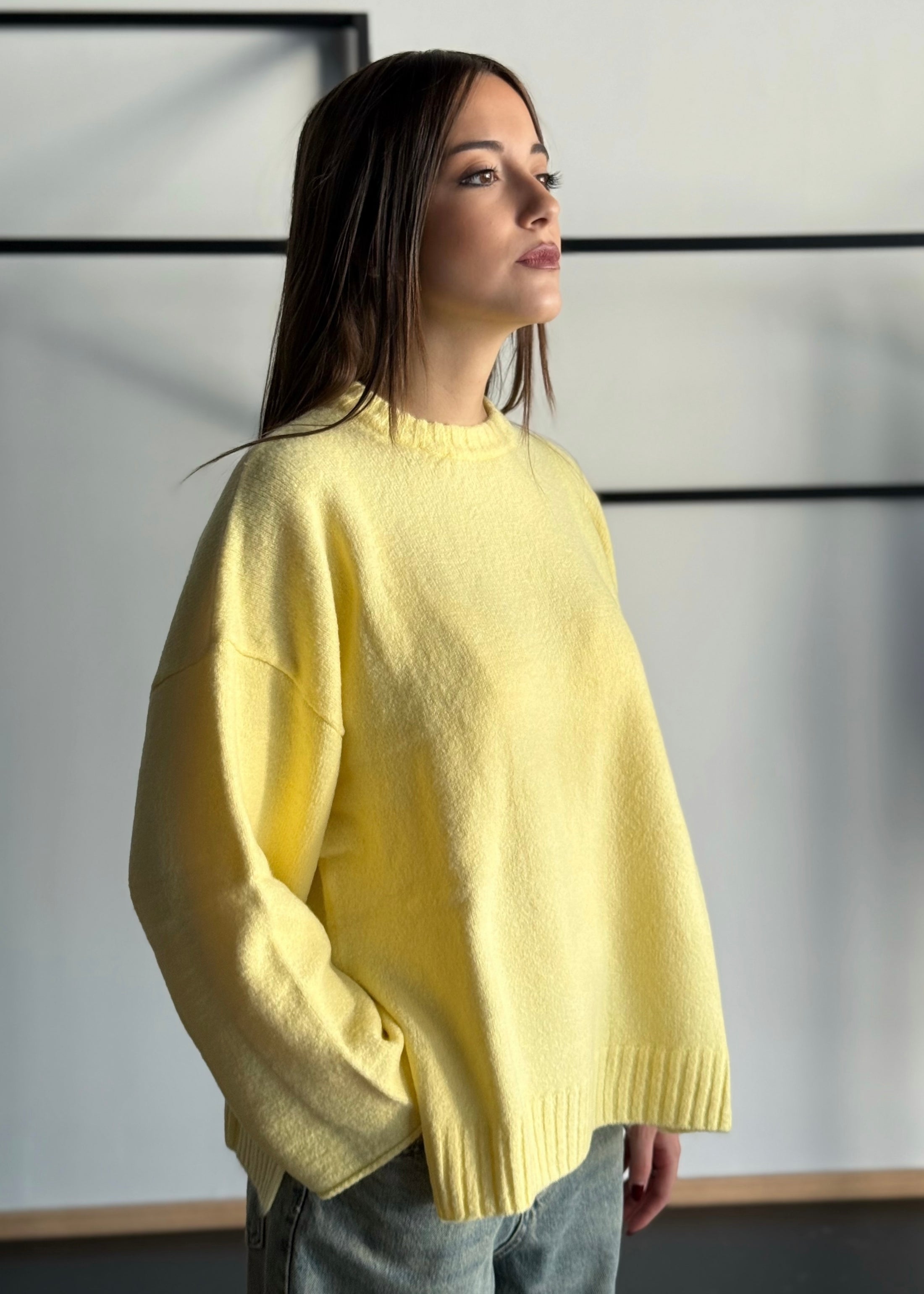 Maglia over in misto lana -KONTATTO