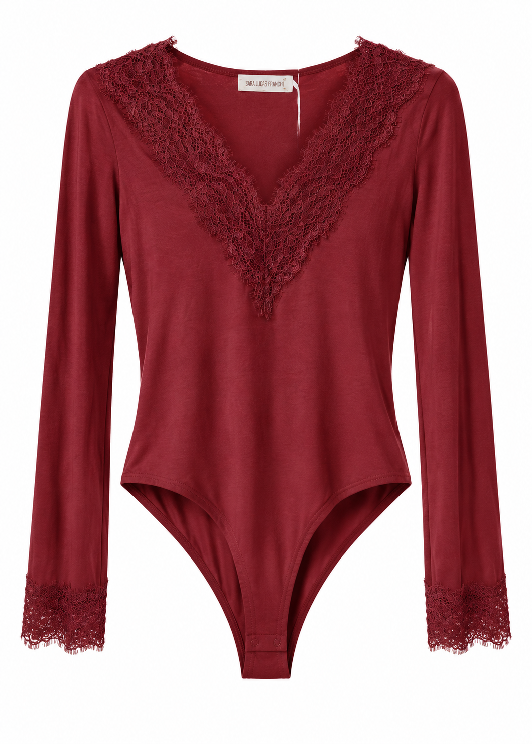 Body vino con pizzo