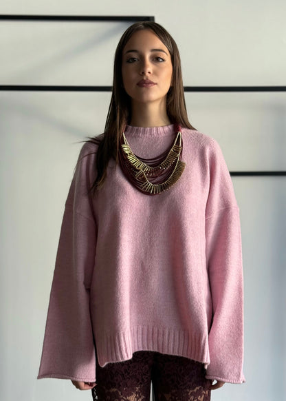 Maglia over in misto lana -KONTATTO