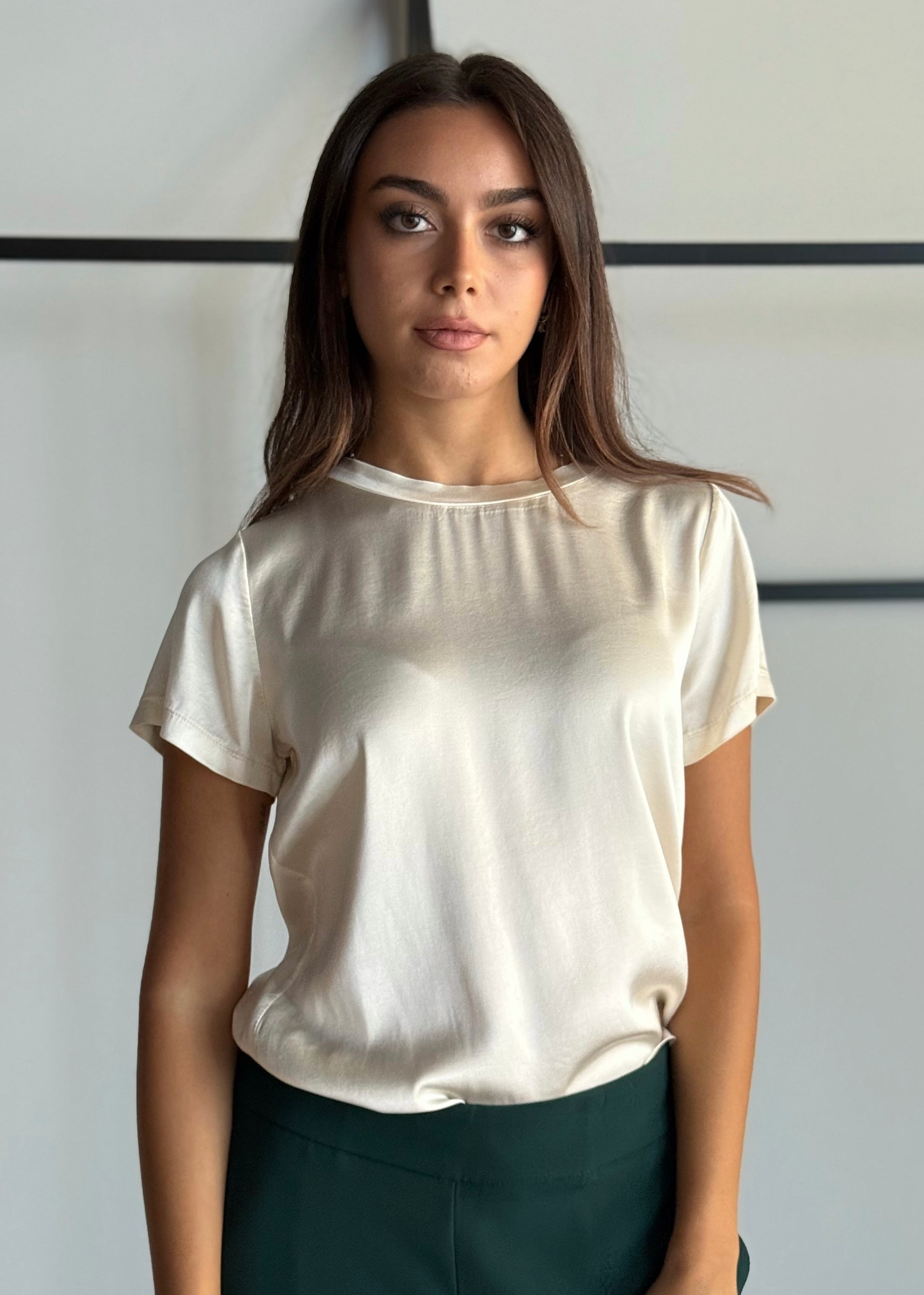 T-shirt basic in viscosa -ZAHJR