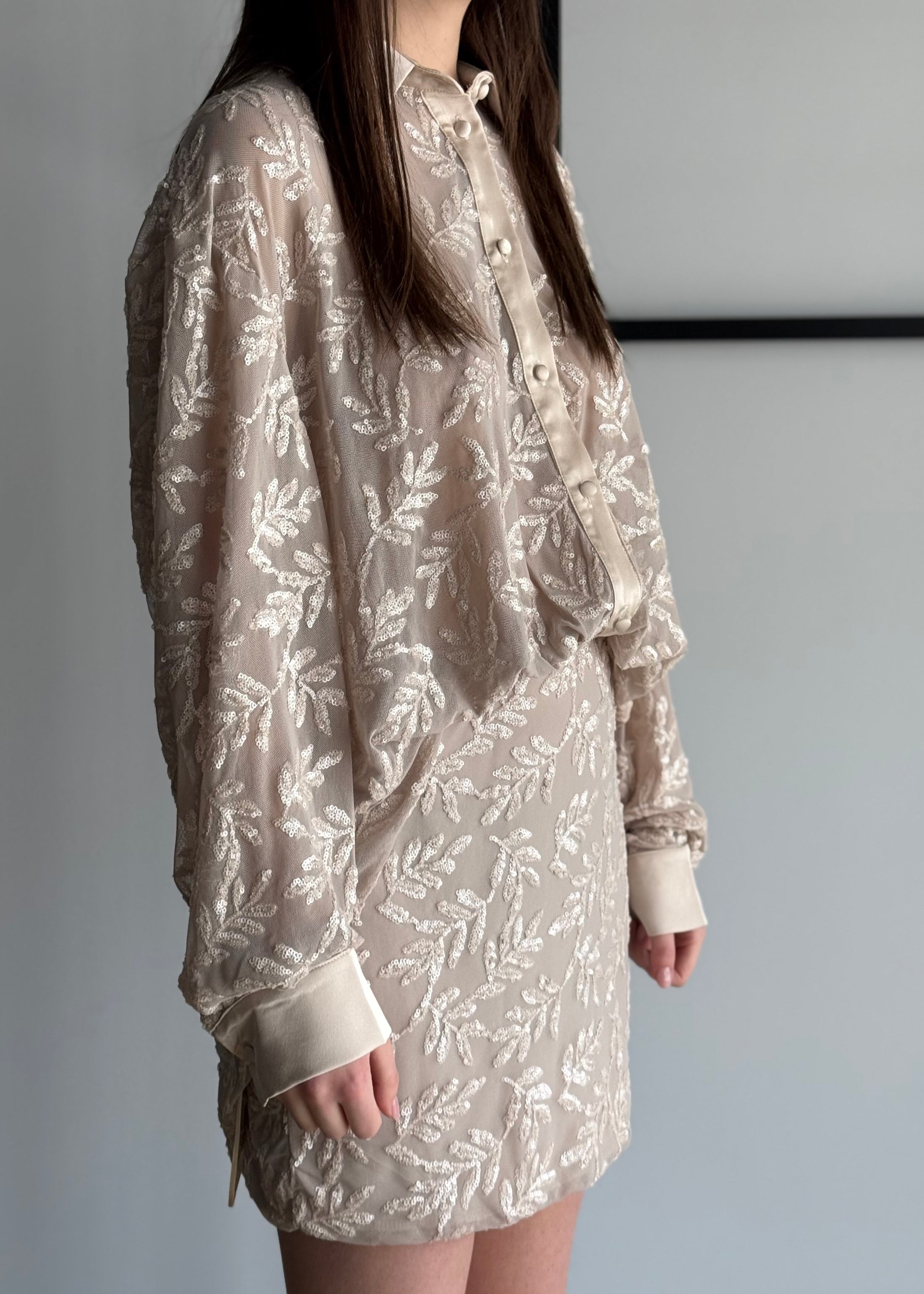 Abito ZAHJR in tulle ricamato