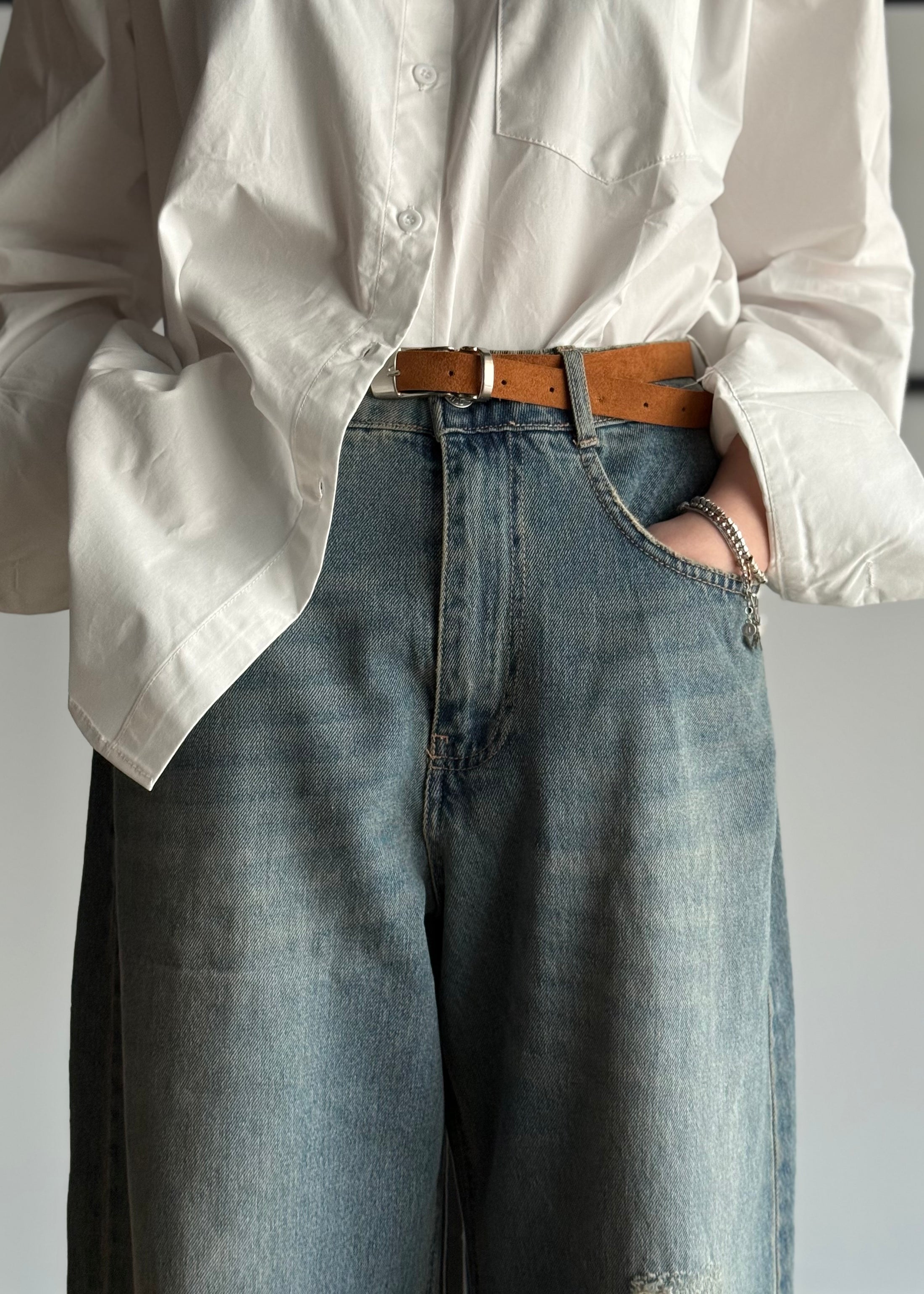 Jeans KONTATTO modello wide leg