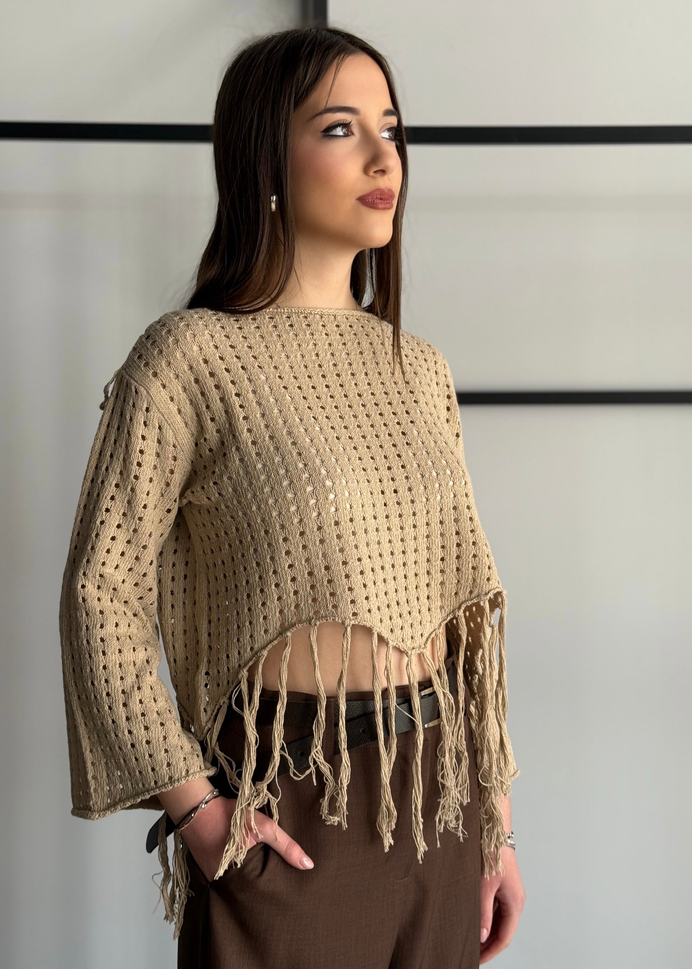 Maglia KONTATTO con frange