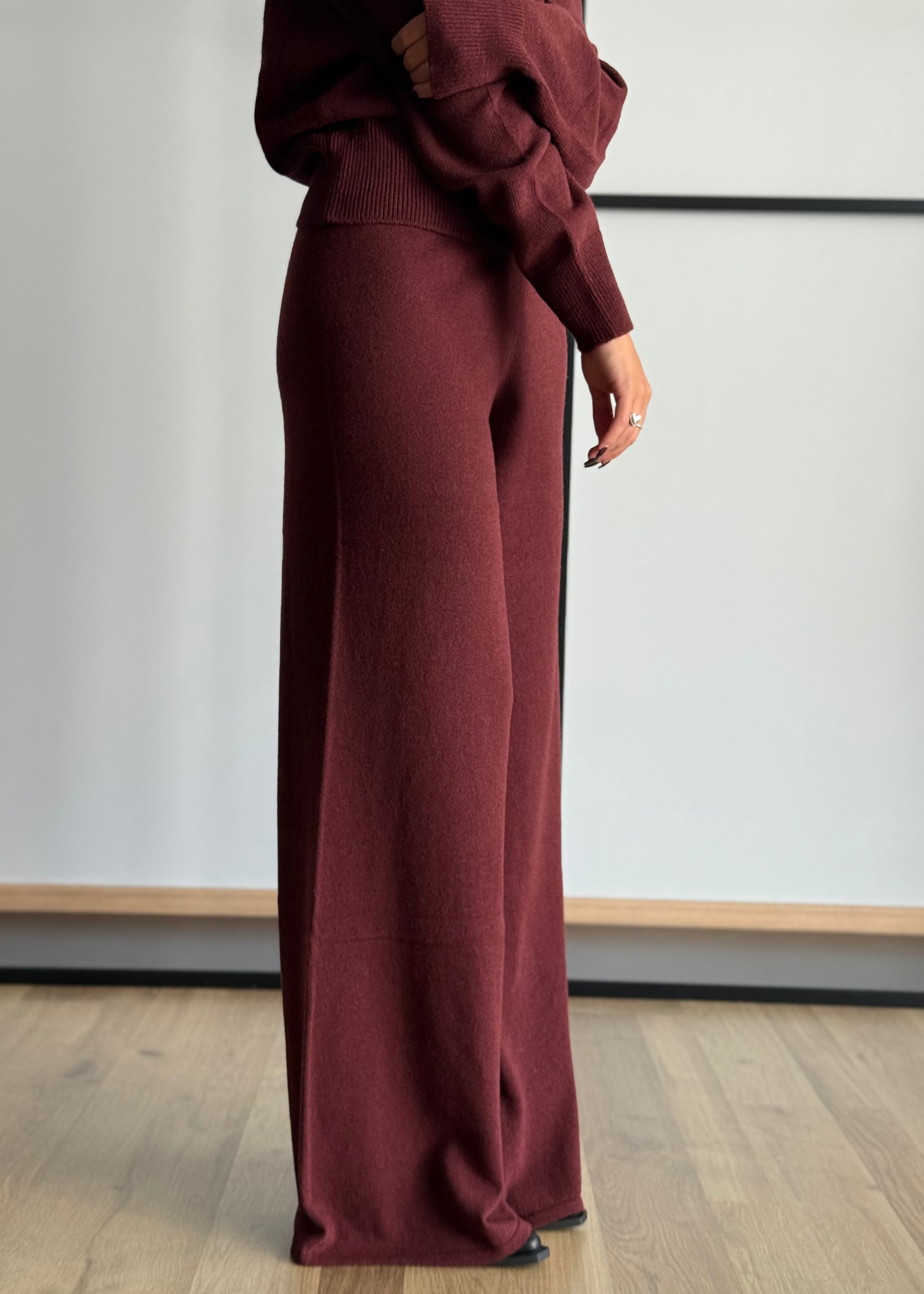 Pantaloni palazzo in misto lana -KONTATTO