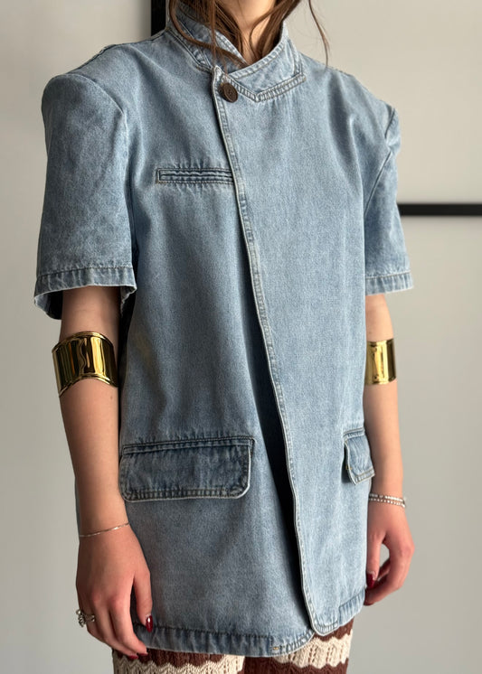 Giacca THEVICE denim asimmetrica