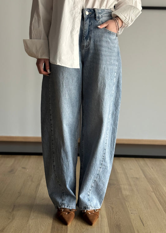 Jeans THEVICE barrel vita alta