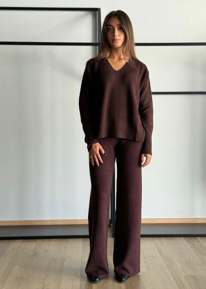 Pantaloni in viscosa a palazzo -KONTATTO