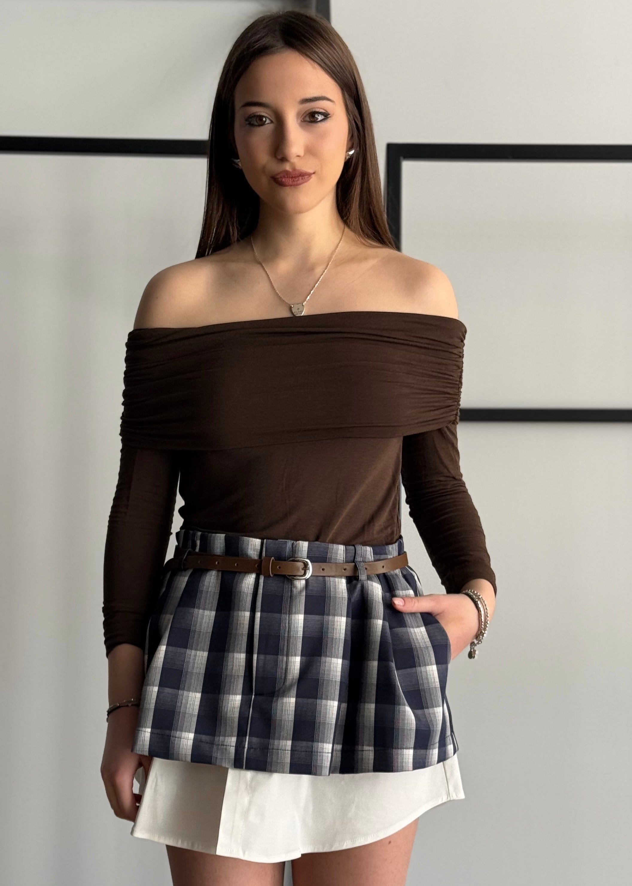 Top ZAHJR modello shiffer moro