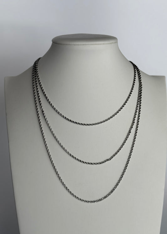 Collana a tre fili argento