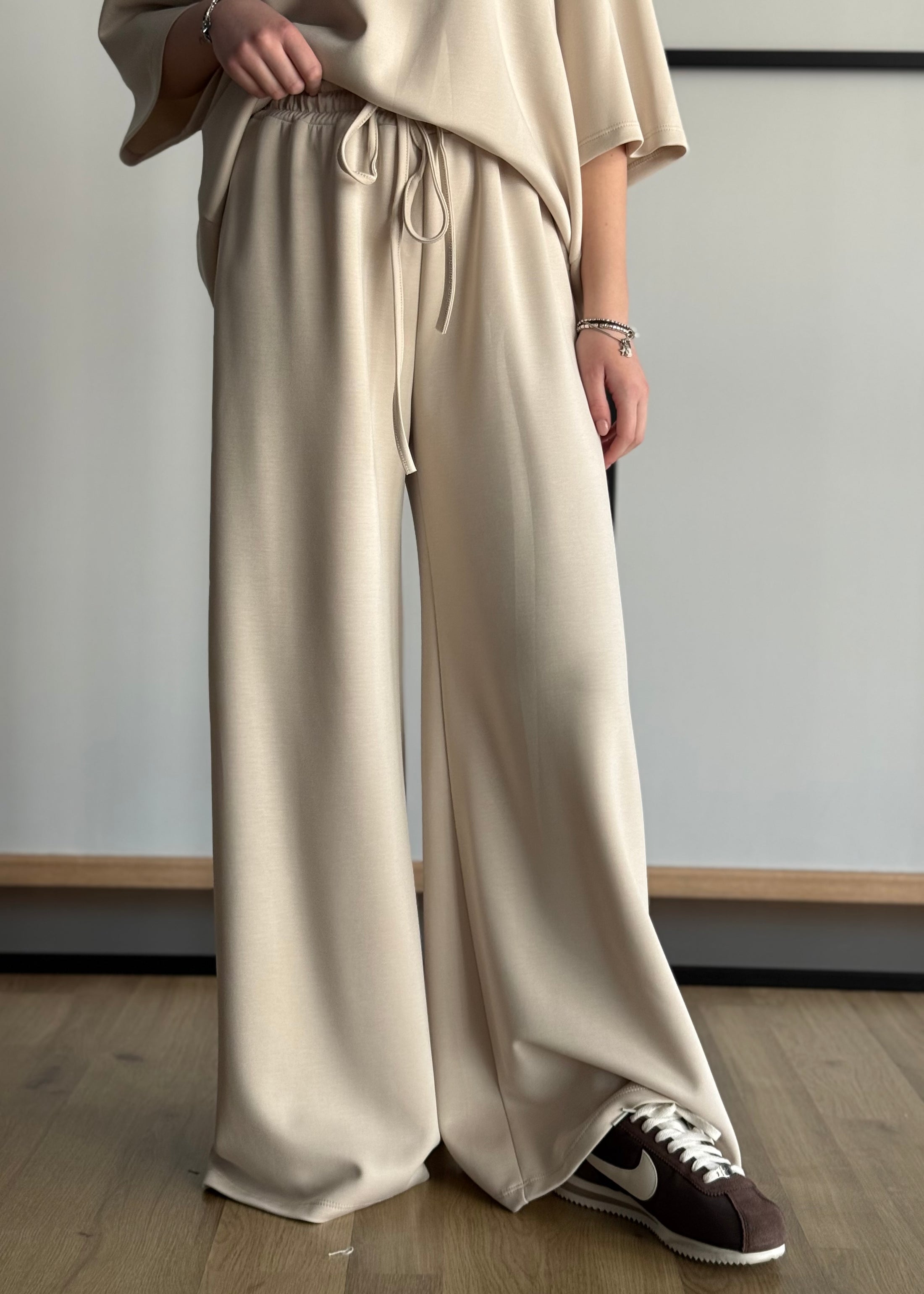 Pantalone ZAHJR con coulisse sabbia