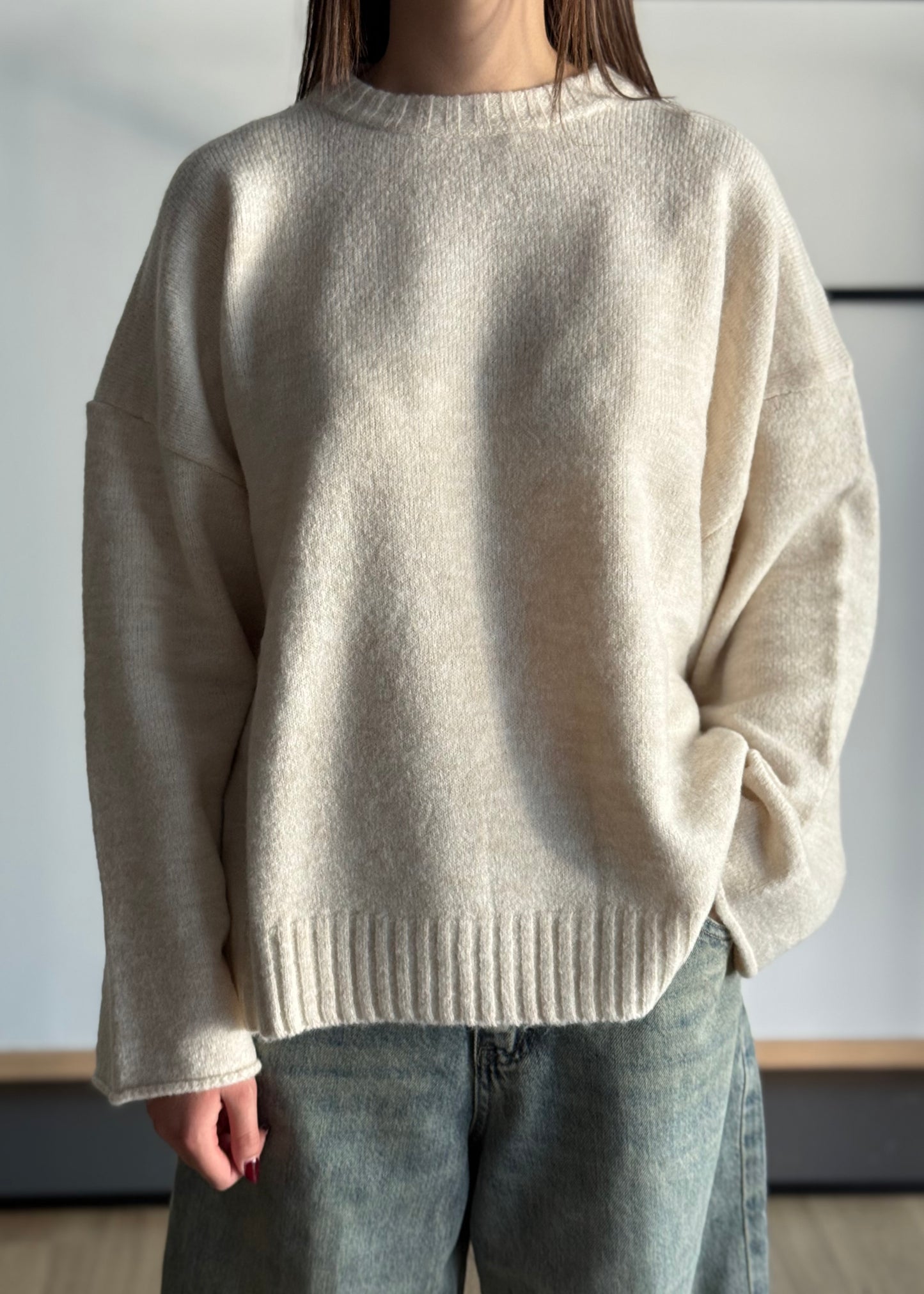 Maglia over in misto lana -KONTATTO