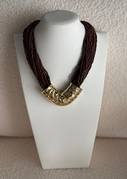 Collana multifili moro