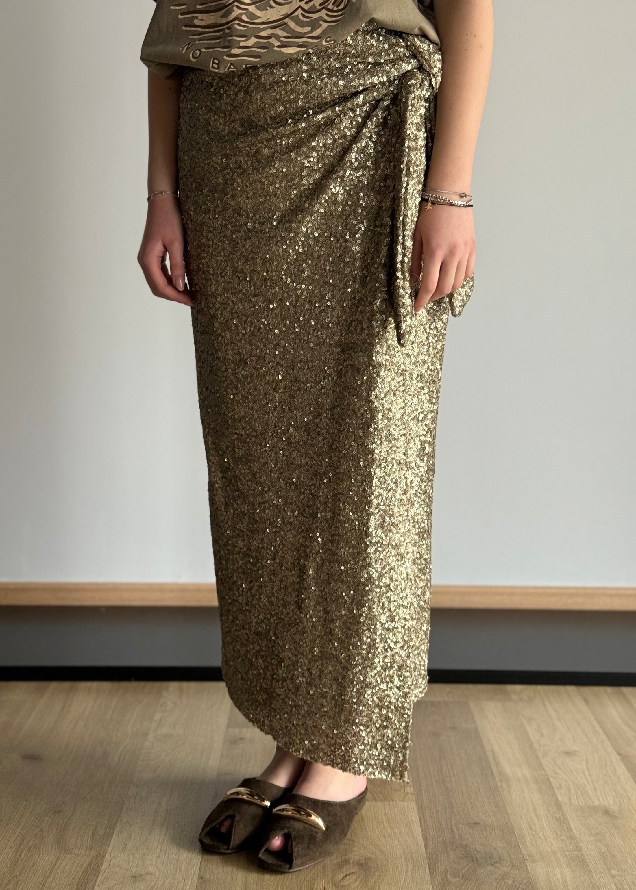 Gonna PHILIALOFT midi con paillettes