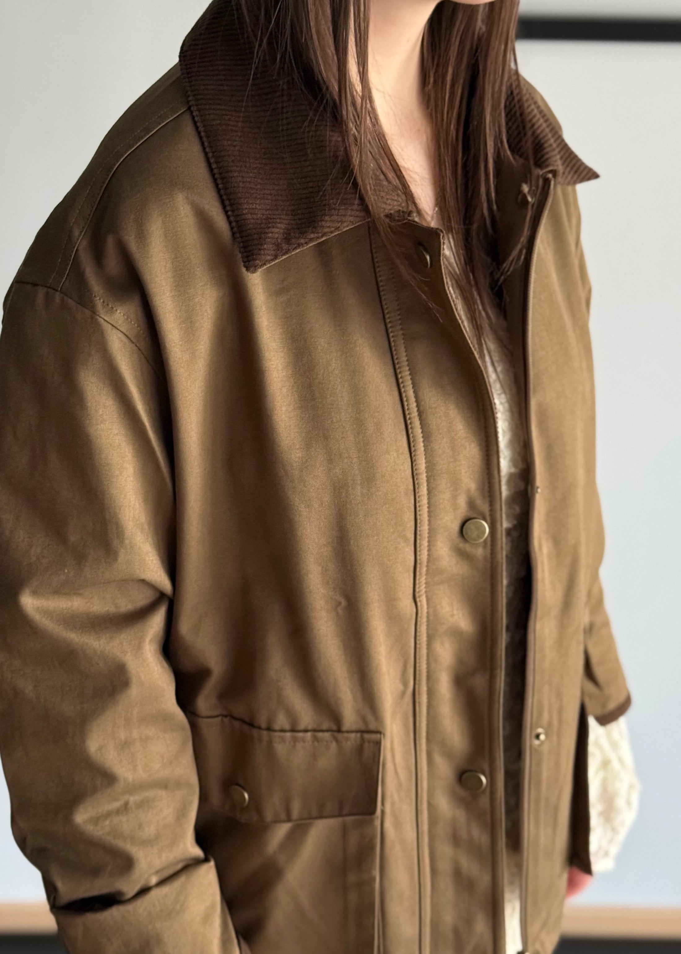 Giacca THEVICE con colletto a contrasto
