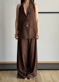 Carica l'immagine nel visualizzatore della galleria, Pantalone palazzo ZAHJR moro
