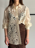 Carica l'immagine nel visualizzatore della galleria, Camicia ZAHJR in pizzo e organza
